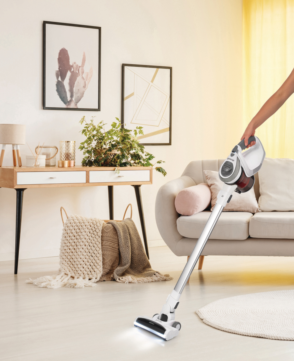Gorenje SVC219FMW 2-in-1 stick vacuum Battery Dry HEPA Bagless White – image 5