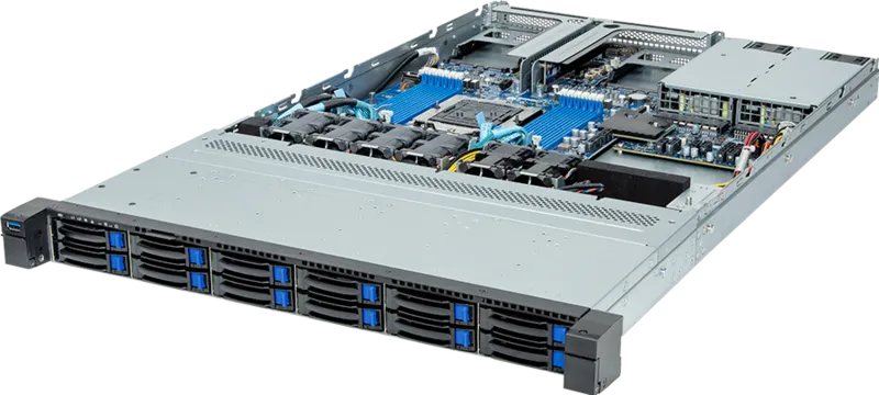 GIGABYTE R163-Z32-AAG1 LGA 6096 Rack (1U) Black, Steel
