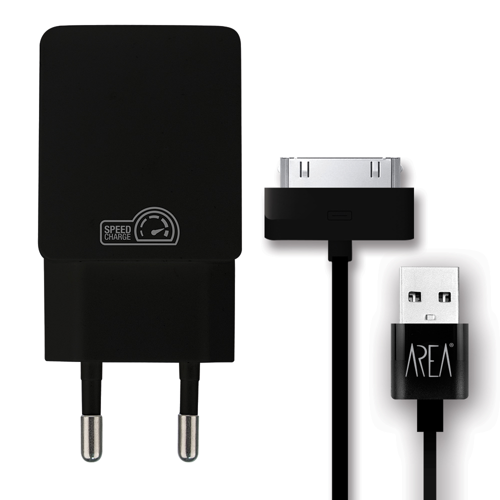 Area TC2A2UKAPPK mobile device charger Universal Black AC Indoor