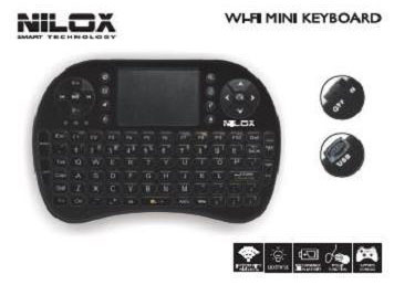 Nilox NXTMZ46201 keyboard TV Bluetooth QWERTY Italian Black