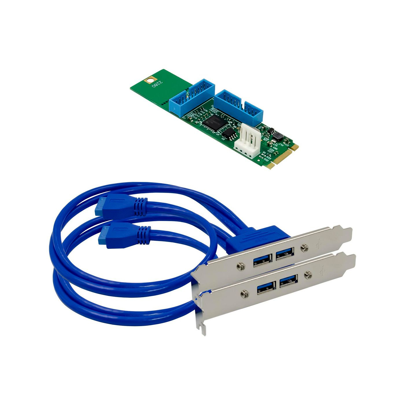 Microconnect MC-M.2-NEC720201 interface cards/adapter Internal – image 3