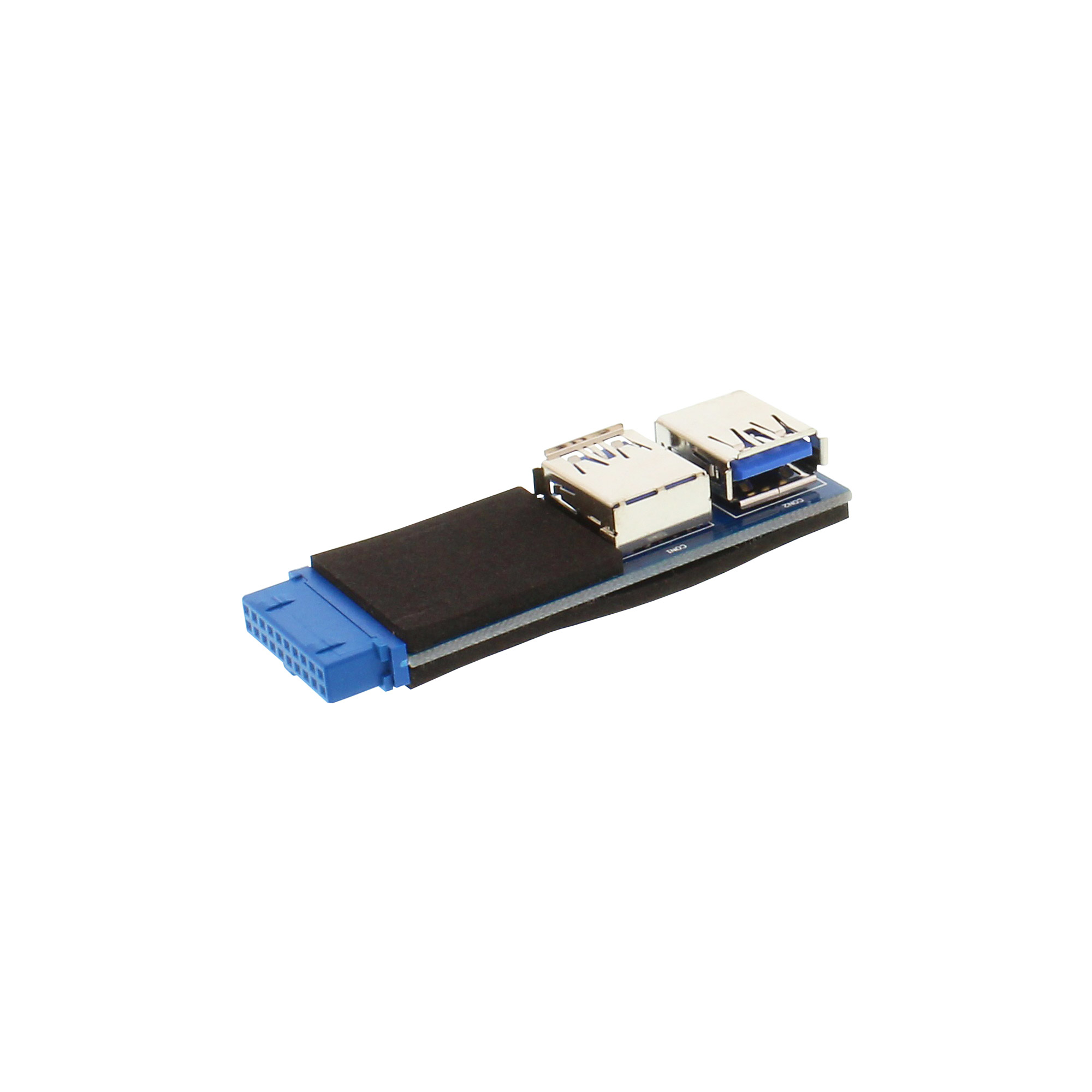 InLine USB 3.0 Adapter internal 2x USB A female to mainboard header – image 1