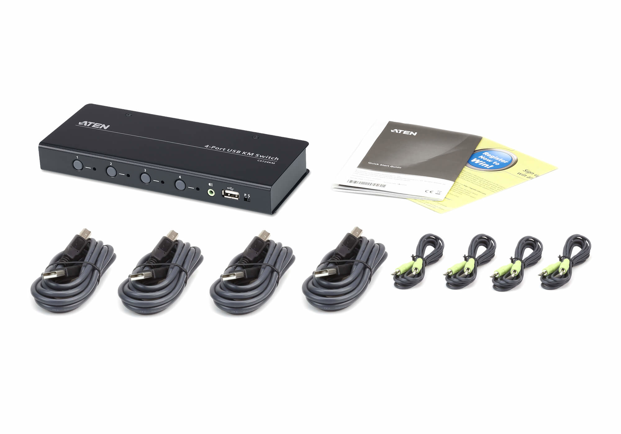 ATEN CS724KM KVM switch Black – image 5