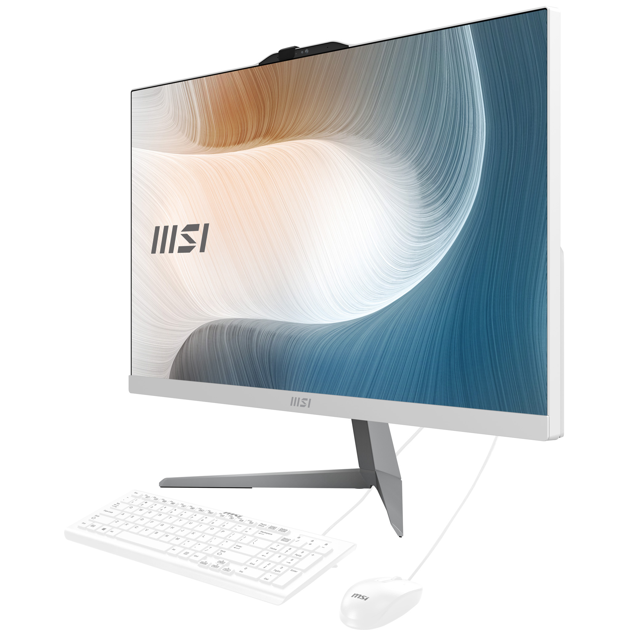 MSI Modern AM242 1M-1222EU All-in-One PC/workstation Intel Core 3 100U 60.5 cm (23.8″) 1920 x 1080 pixels 8 GB DDR5-SDRAM 256 GB SSD Windows 11 Pro Wi-Fi 6E (802.11ax) White image 5