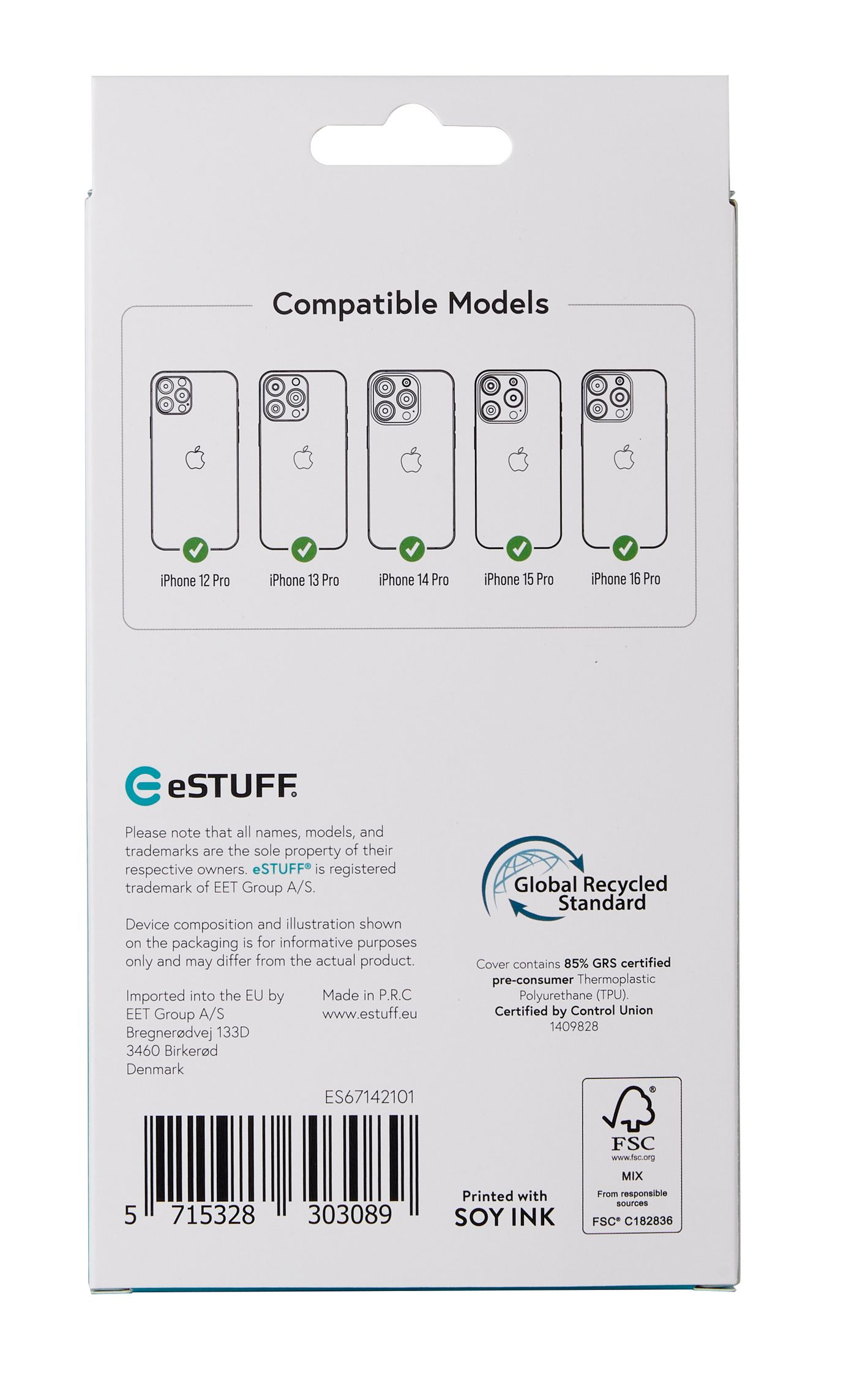 eSTUFF INFINITE (GRS) PORTO iPhone 12 Pro - iPhone 16 Pro Clear Magnetic Cover – image 6