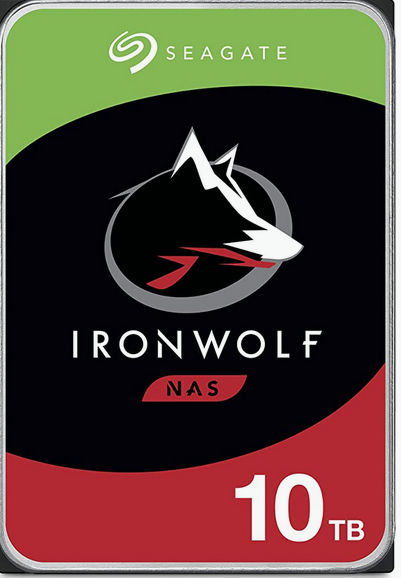 Seagate IronWolf ST10000VN000 intern harddisk 10 TB 7200 RPM 256 MB 3.5" Serial ATA III