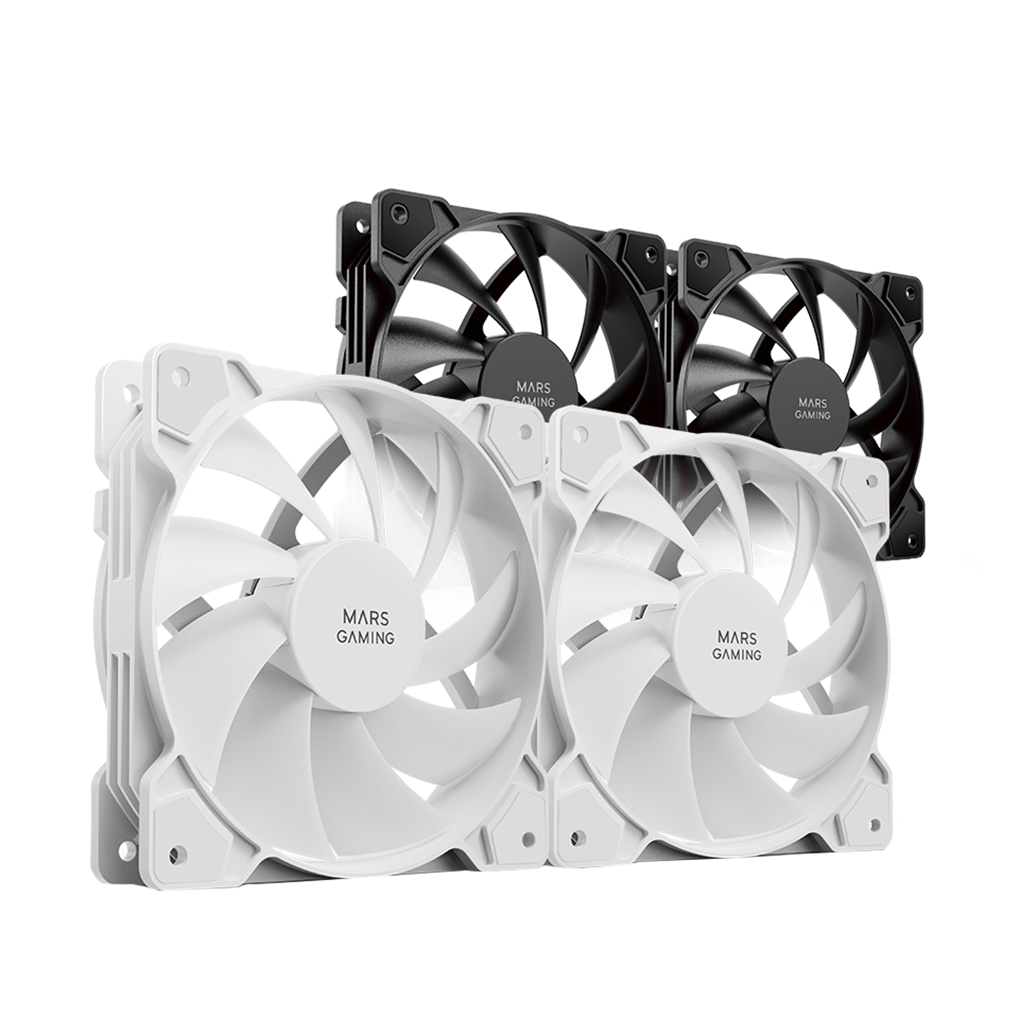 Mars Gaming MFPROX2W computer cooling system Computer case Fan – image 3