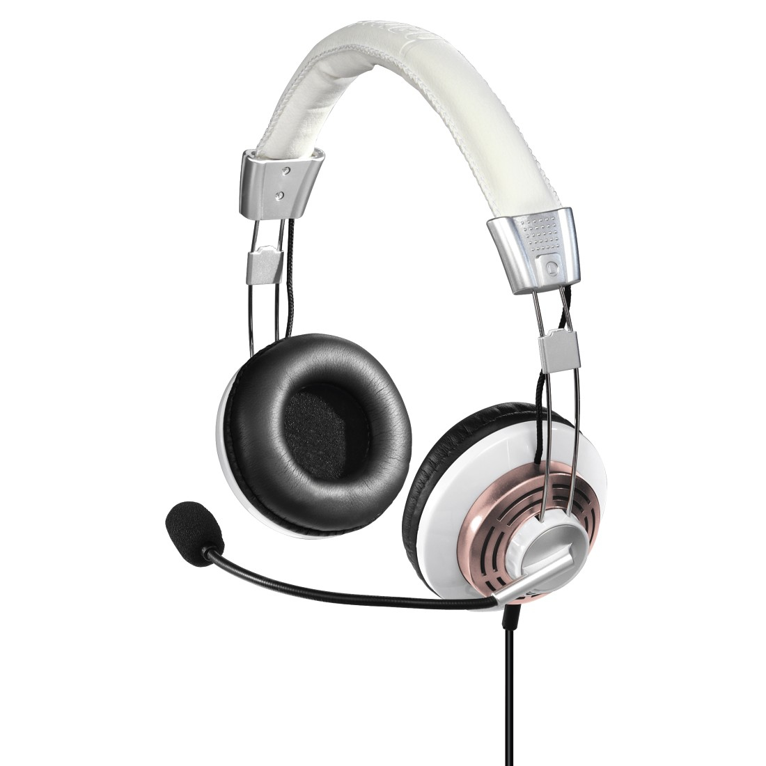 Hama 00139913 headphones/headset Wired Head-band Gaming USB Type-A Pink, White