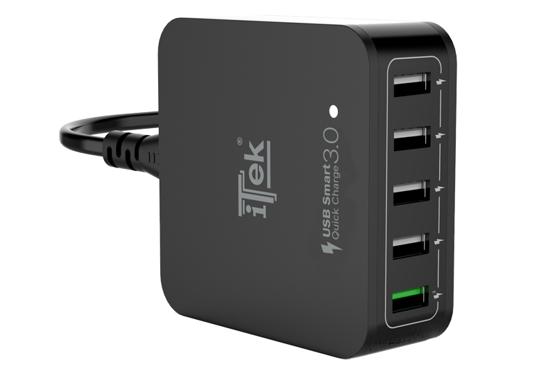 itek ITSCT5U40 mobile device charger Universal Black AC Fast charging Indoor – image 2
