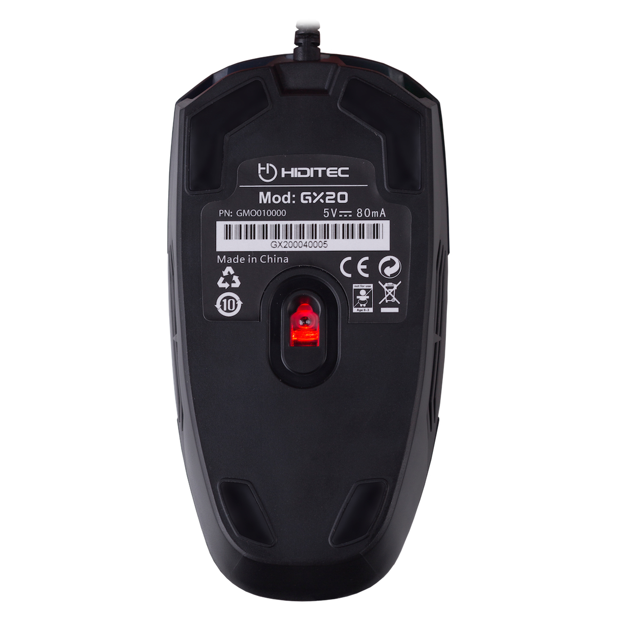 Hiditec GX20 mouse Gaming Ambidextrous USB Type-A 4000 DPI – image 3