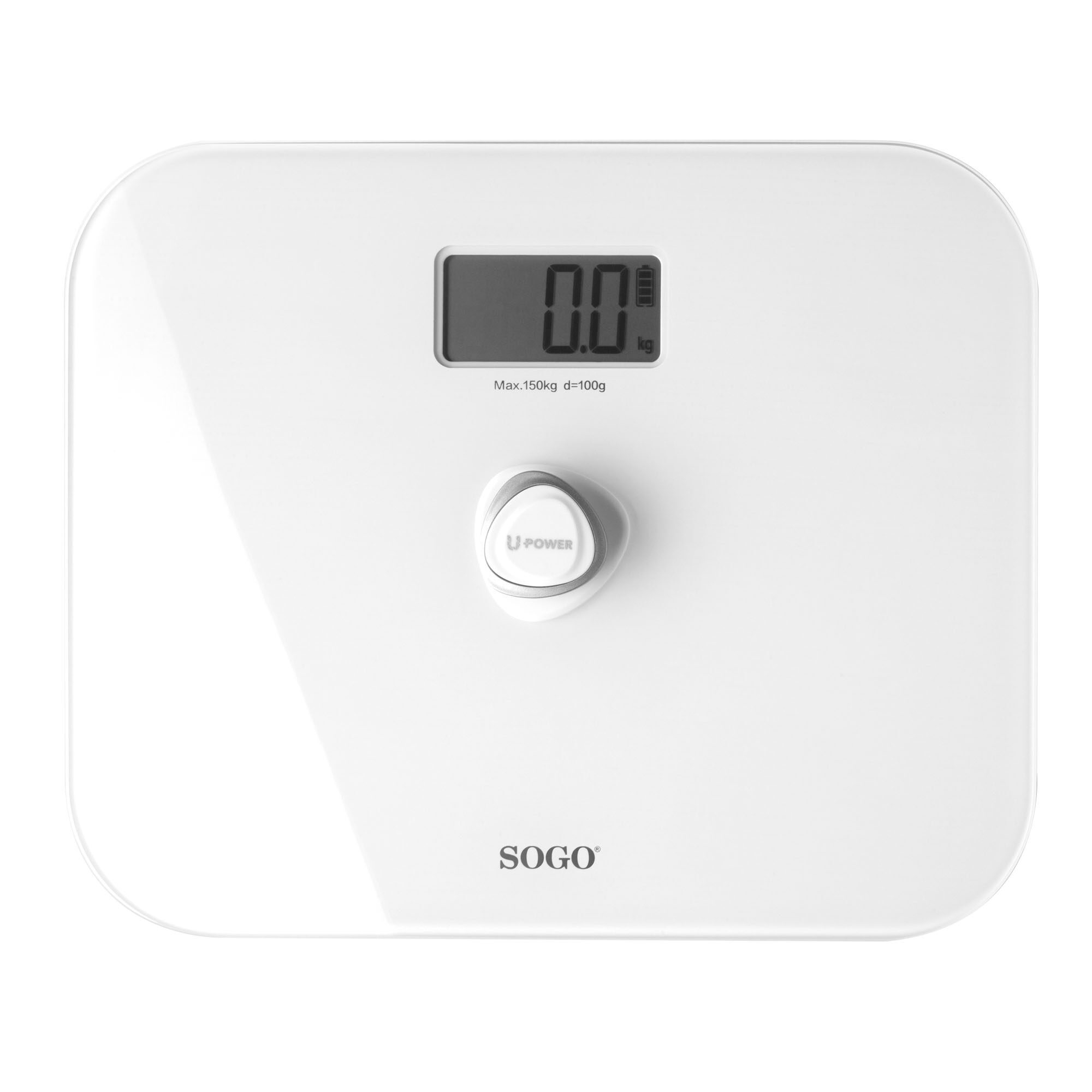 Sogo BAB-SS-2910 personal scale Square White Electronic personal scale
