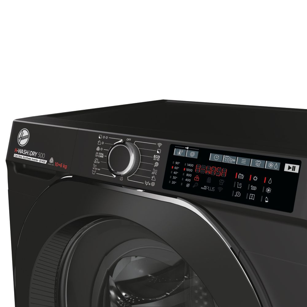 Hoover H-WASH&DRY 500 HDD4106AMBCB-80 washer dryer Freestanding Front-load Black – image 4