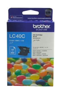 Brother LC40C ink cartridge 1 pc(s) Original Standard Yield Cyan