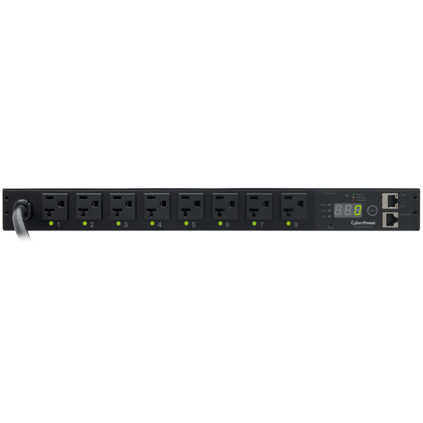 CyberPower PDU20SW8FNET power distribution unit (PDU) 8 AC outlet(s) 1U Black – image 3