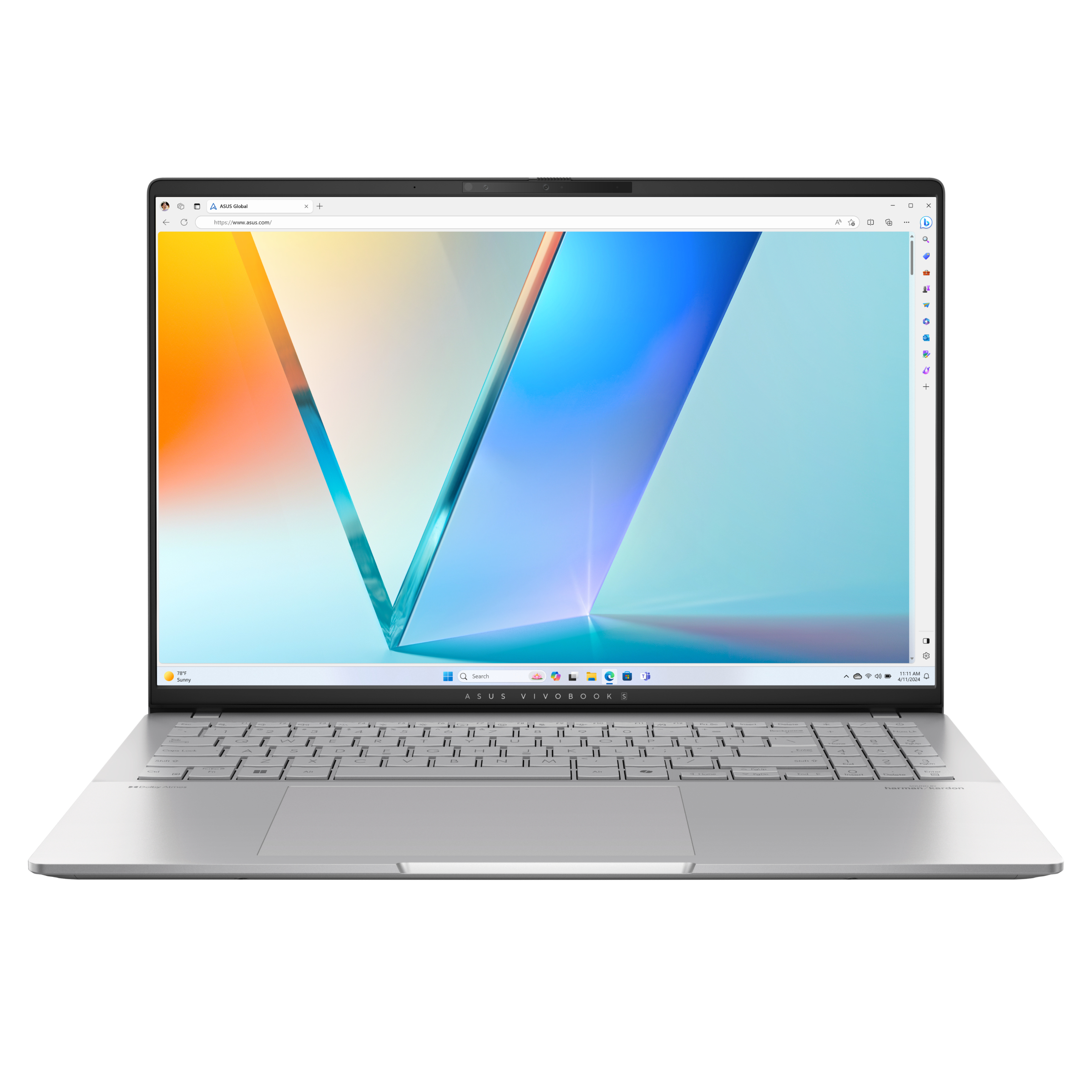 ASUS Vivobook S 16 OLED M5606UA-MX030X AMD Ryzen 9 8945HS Computer portatile 406 cm (16") 3.2K 16 GB LPDDR5x-SDRAM 1 TB SSD Wi-