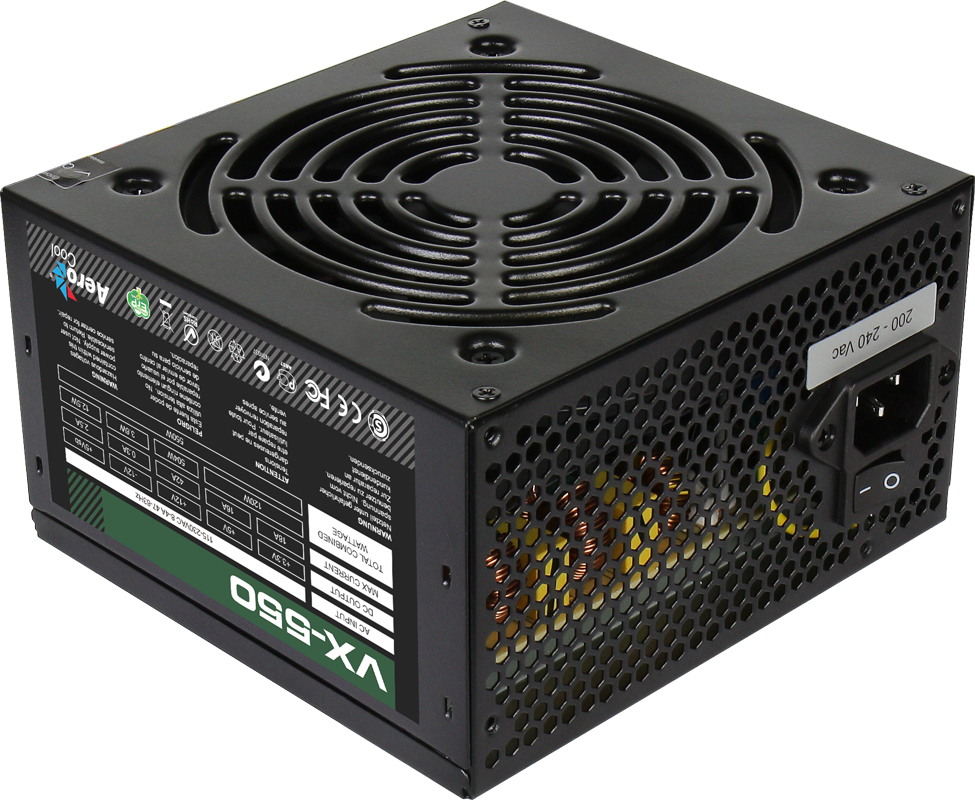 Aerocool VX-550W power supply unit ATX Black – image 4