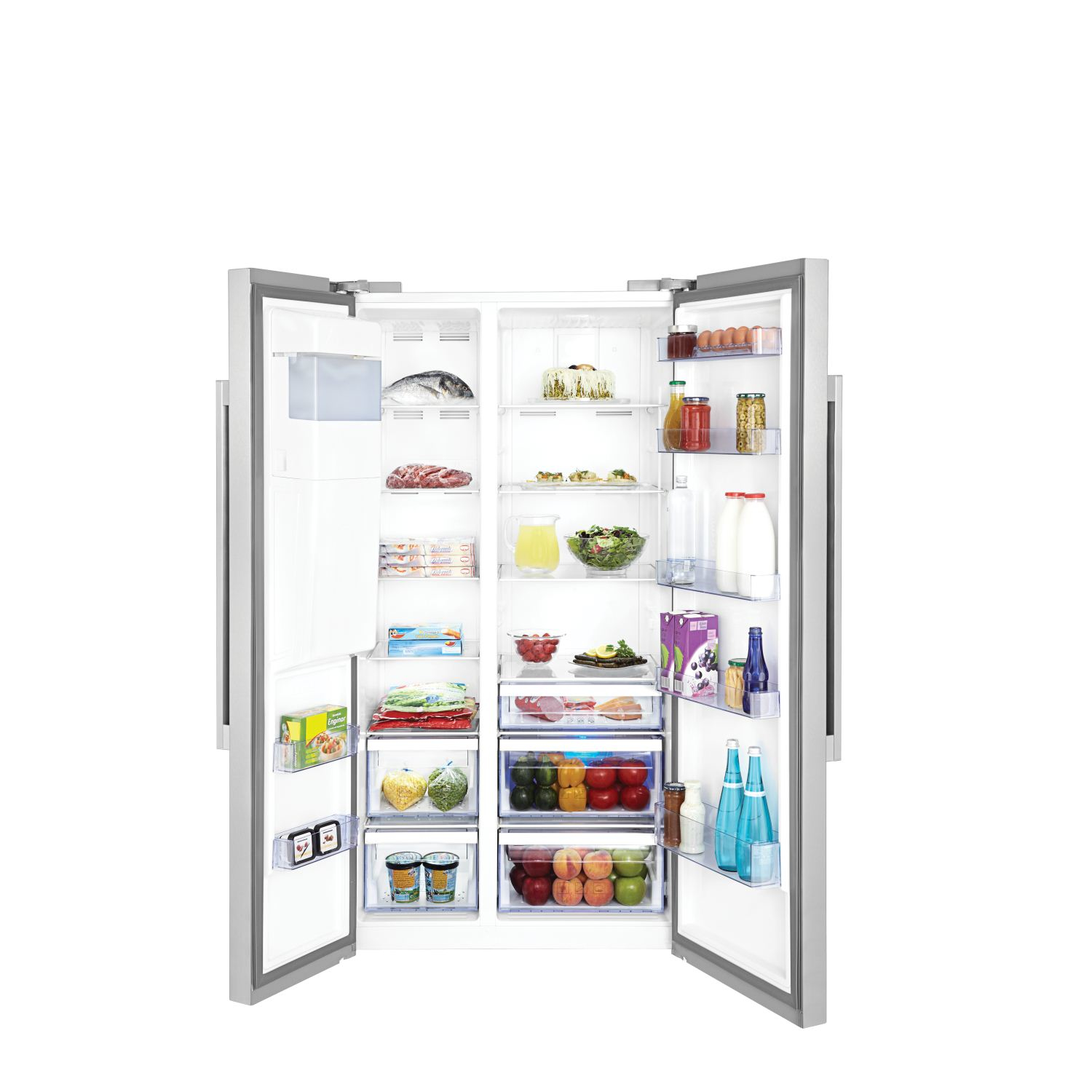 Beko GN162330X side-by-side refrigerator Freestanding – image 3