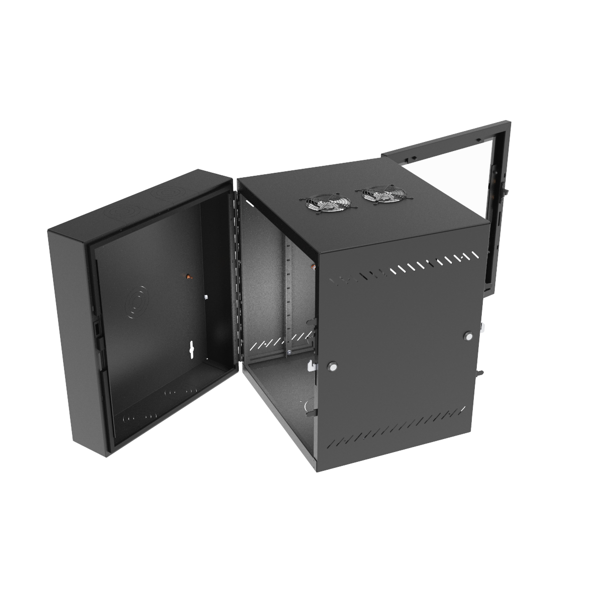Vertiv GL24WMP-B-AF rack cabinet 12U Wall mounted rack Black – image 4