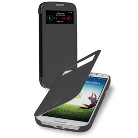 Cellularline BOOKAGENDAGALS4BK mobile phone case Flip case Black
