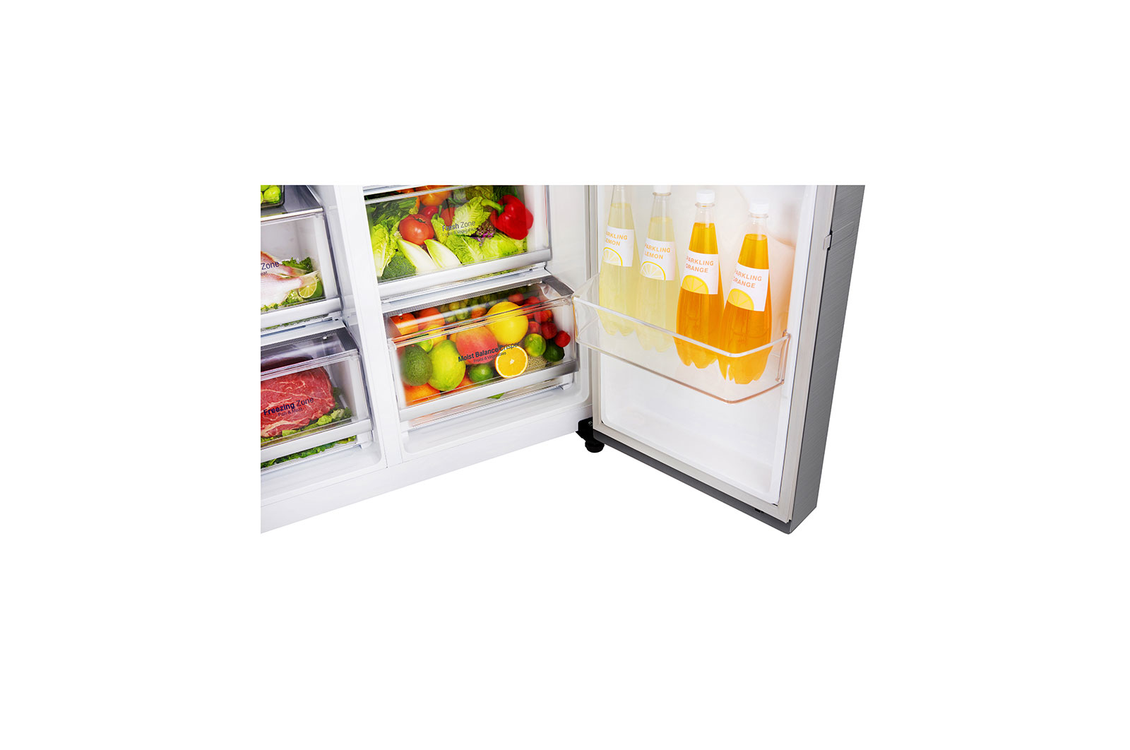 LG GSL960PZUZ side-by-side refrigerator Freestanding – image 3