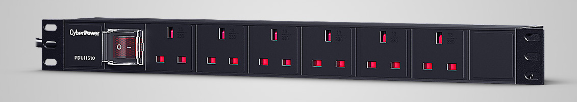 CyberPower PDU11310 power distribution unit (PDU) 6 AC outlet(s) 1U Black – image 2