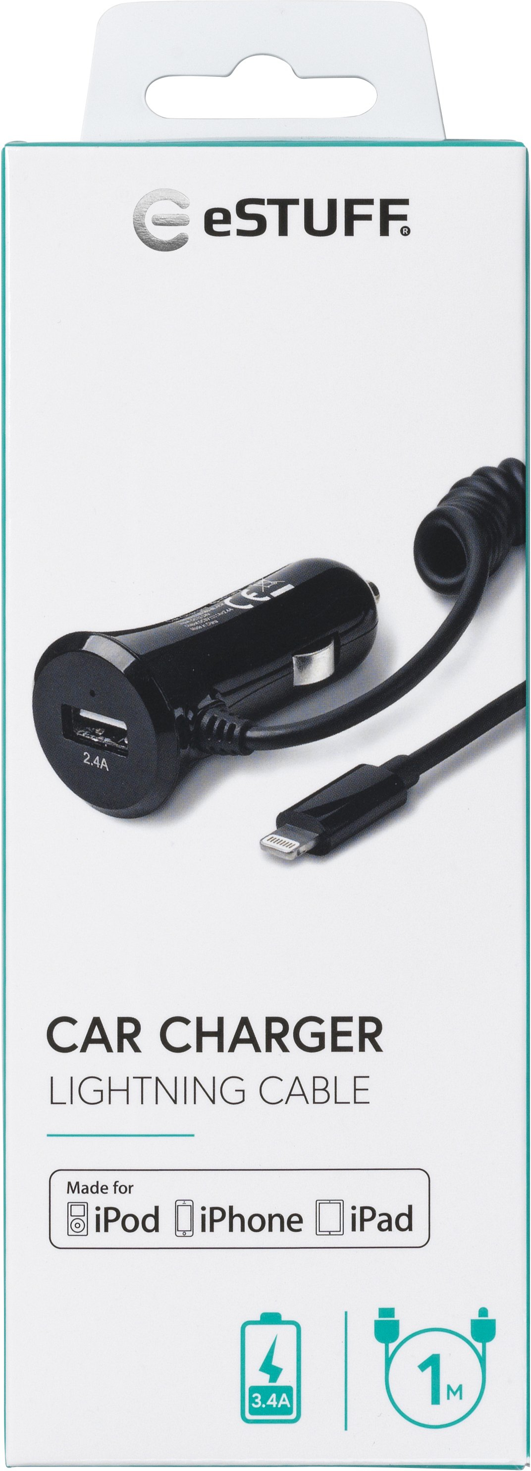eSTUFF ES632001 mobile device charger MP3, Mobile phone, Tablet White Cigar lighter Auto – image 3