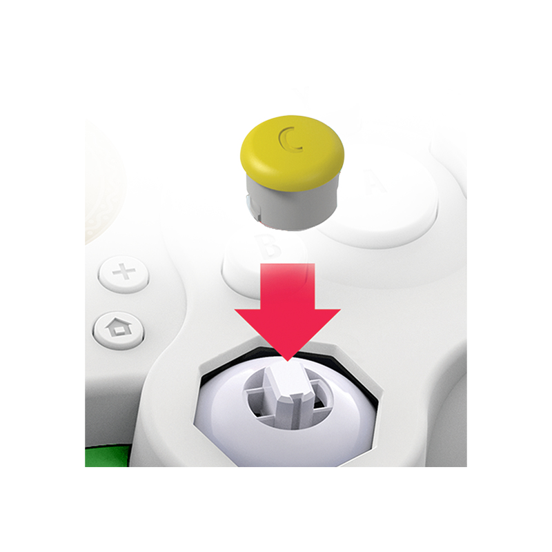 PDP Yoshi White USB Joystick Analogue / Digital Nintendo Switch – image 6