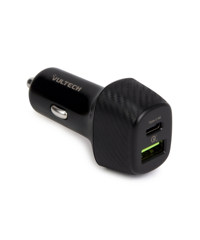 Vultech CA-3QP mobile device charger Universal Black Cigar lighter Fast charging Auto – image 1