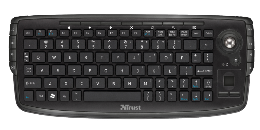 Trust 17926 keyboard TV RF Wireless Turkish Black – image 2