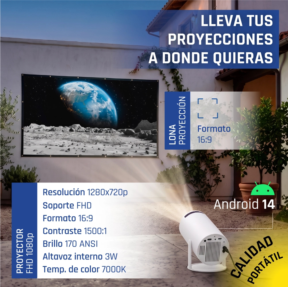 iggual IGG318973+IGG318126 data projector 120 ANSI lumens 720p (1280x720) White – image 2