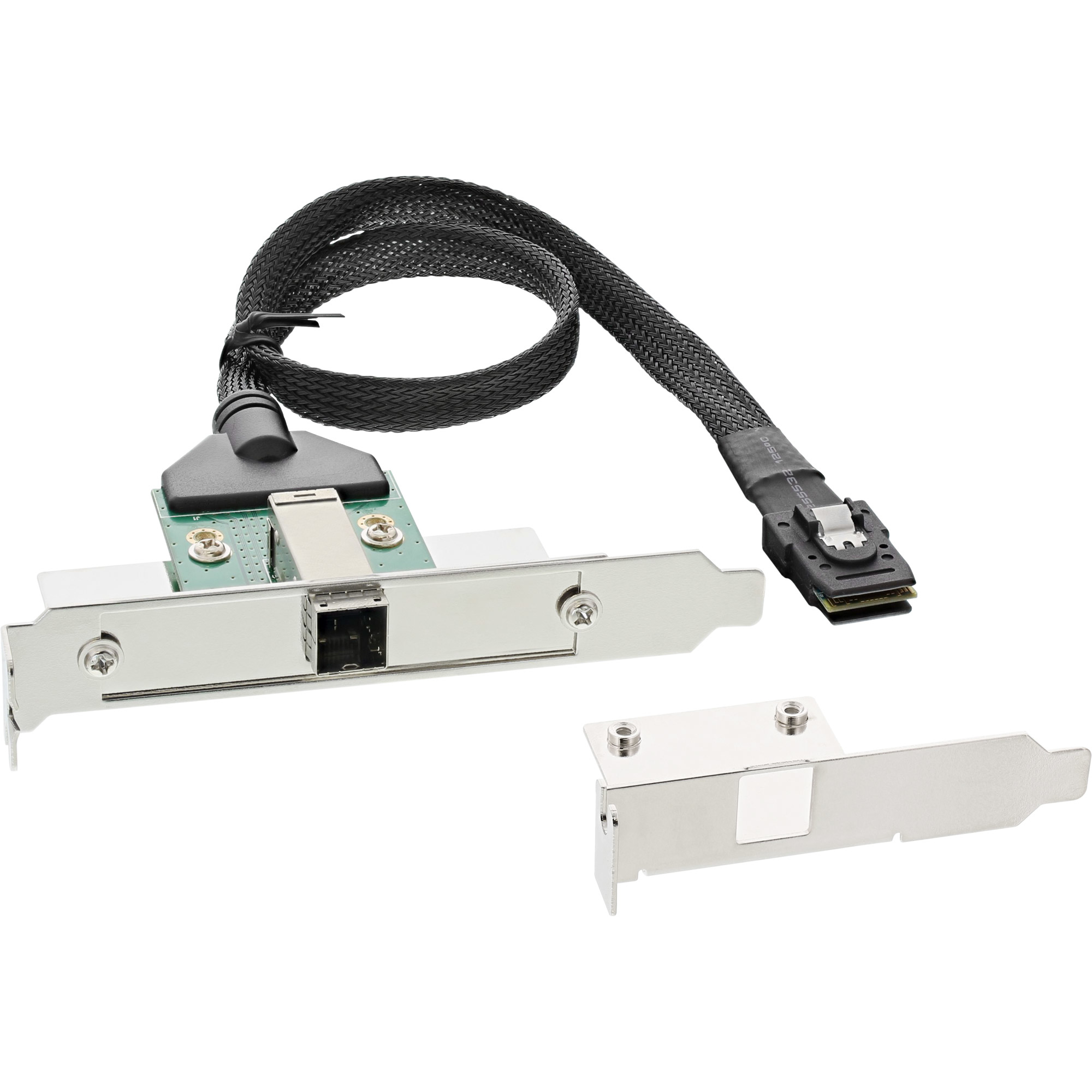 InLine SAS HD Bracket with Cable ext. SFF-8644 / int. SFF-8087 0.5m – image 1