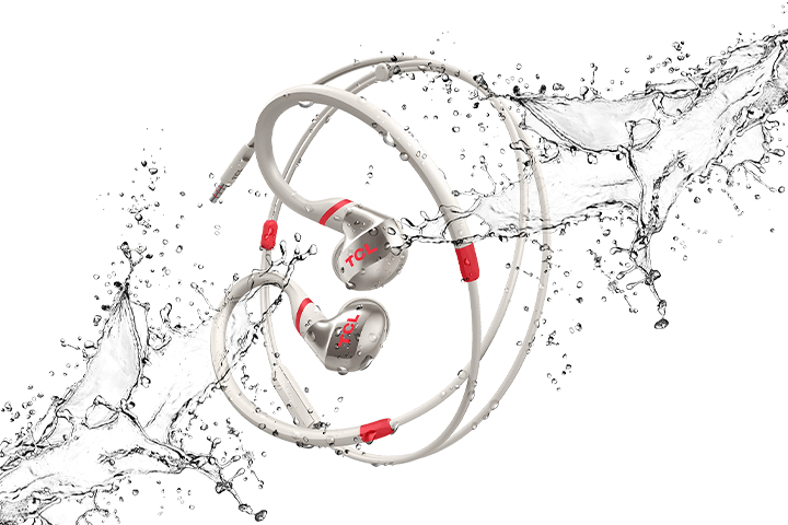 TCL ACTV100WT Headset Wired In-ear Calls/Music Red, White – image 4