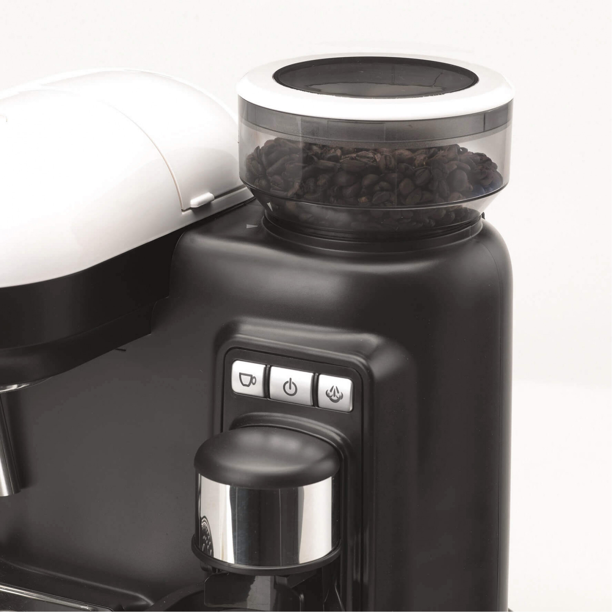 Ariete 1318 Moderna Espresso Machine with Integrated Coffee Grinder, For Coffee Beans and Ground Coffee, Milk Frothing Cappuccino Maker, 1 and 2 Cup Filter, 108 – image 5