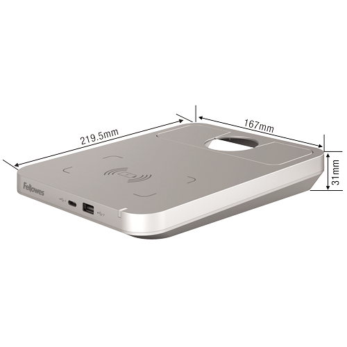 Fellowes Tallo Flexcharge Hub Silver – image 4