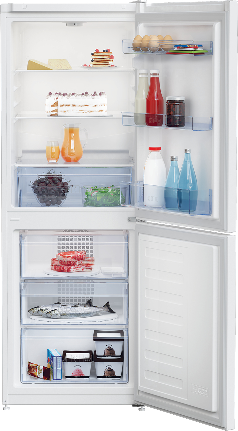Beko CXFG3552W Freestanding Frost Free Fridge Freezer with Freezer Guard – image 3
