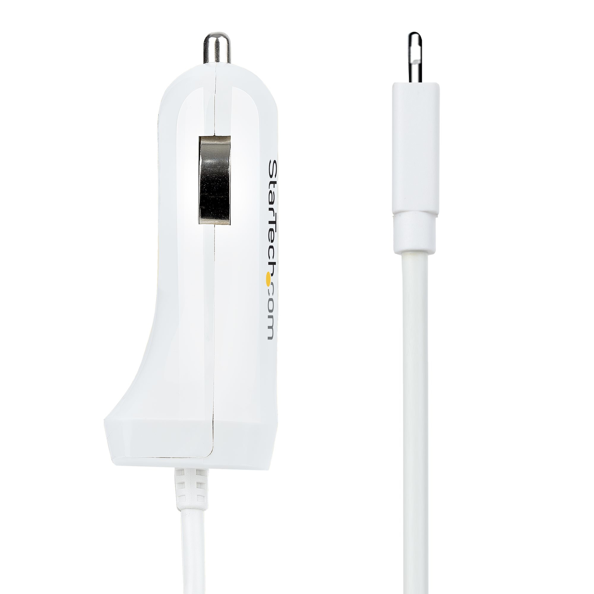 StarTech.com Lightning Car Charger with Coiled Cable, 1m Coiled Lightning Cable – image 5