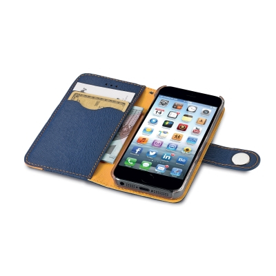 Celly ONDAIPH6BL mobile phone case Folio Blue, Yellow – image 2