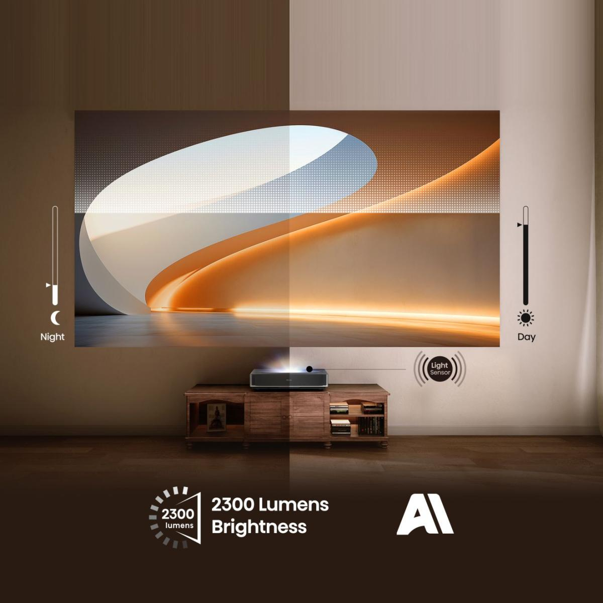 Hisense 20017229 data projector Ultra short throw projector 2500 ANSI lumens DLP UHD 4K (3840x2160) 3D Black – image 9