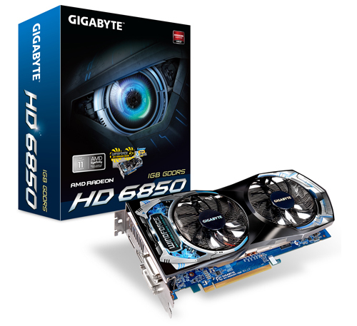 GIGABYTE Radeon HD 6850 1 GB GDDR5