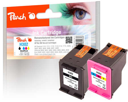 Peach 319615 PagePack 2 pc(s) Compatible Standard Yield Black, Cyan, Magenta, Yellow
