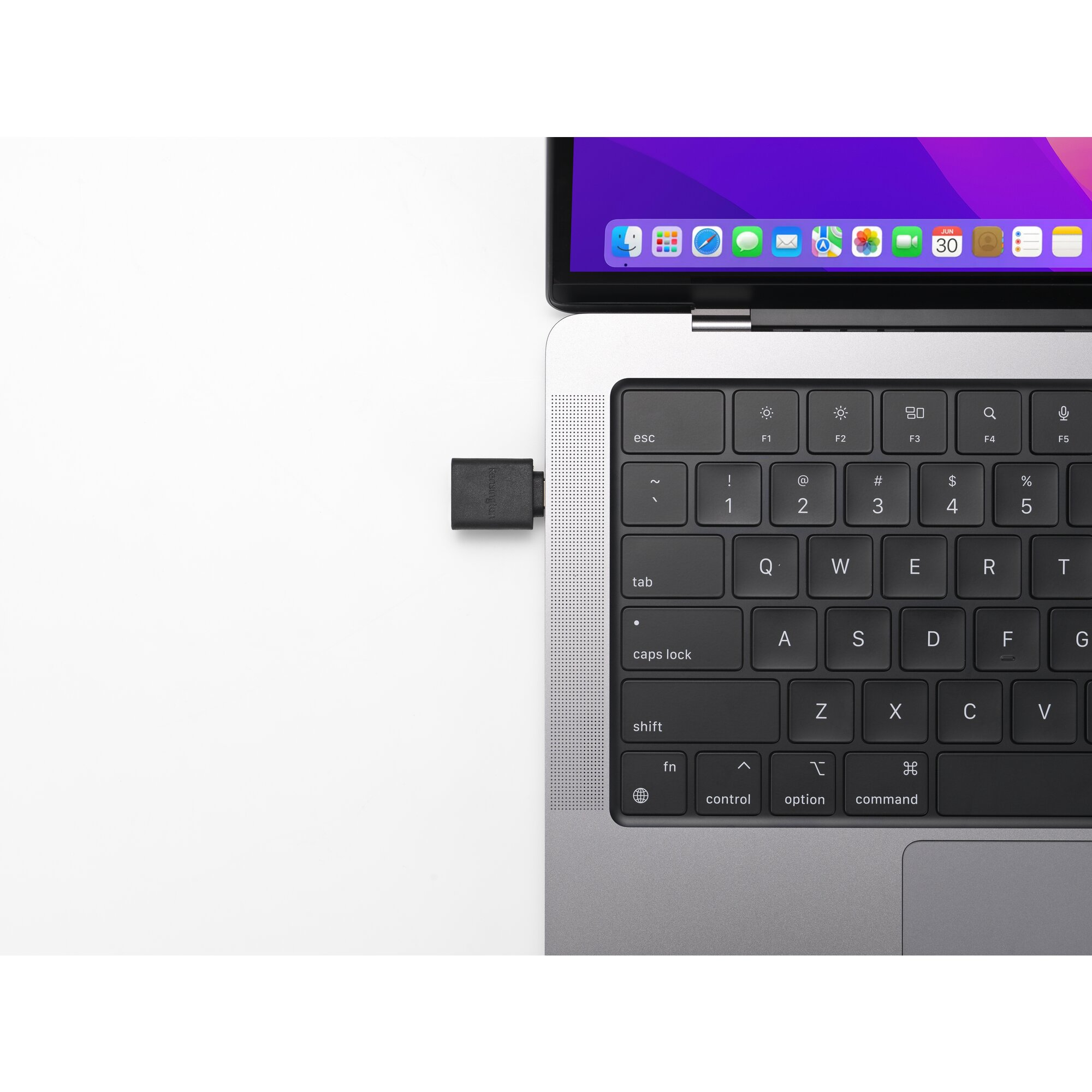 Resim Kensington K33477WW USB-C Erkekten USB-A Dişiye Kablo Cinsiyet Değiştirici