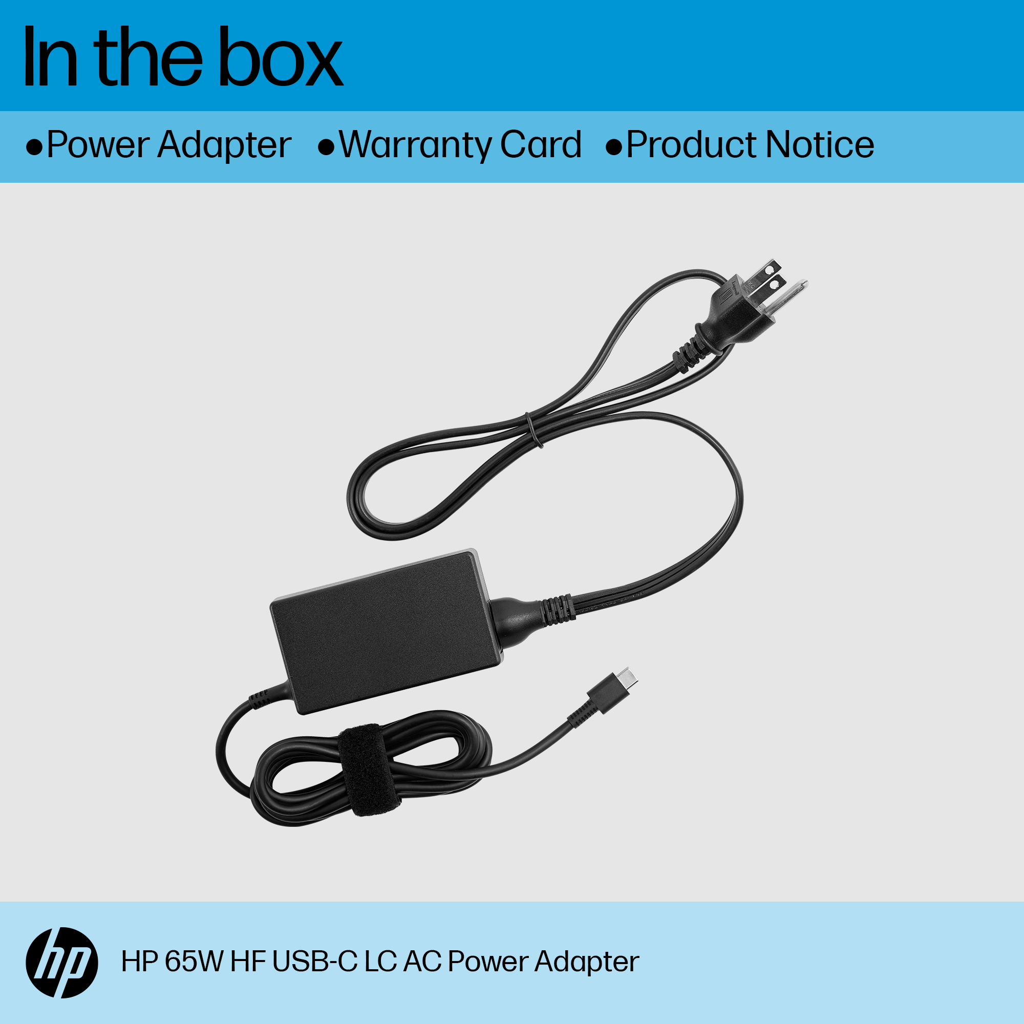 HP 65W Halogen Free LC USB-C AC Adapter – image 3