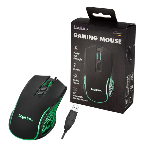 LogiLink ID0207 mouse Gaming Right-hand USB Type-A 3600 DPI – image 8