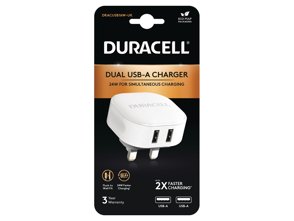 Duracell DRACUSB16W-UK mobile device charger White – image 2