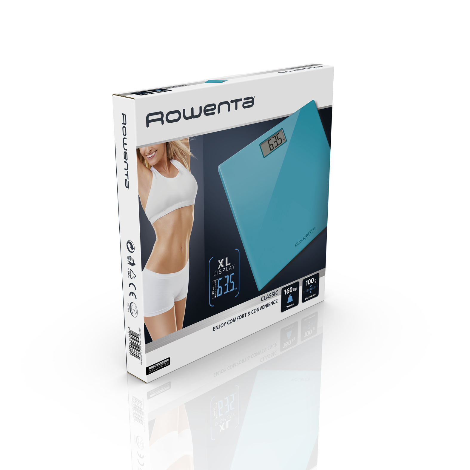 Rowenta BS1133 Square Turquoise Electronic personal scale – image 4