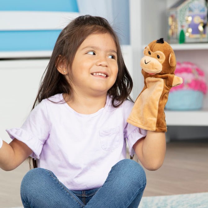 Resim Melissa & Doug Safari Buddies El Kuklası Seti (6 Adet)