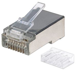 Intellinet RJ45 Modular Plugs Pro Line, Cat6, STP, 3-prong, for solid and stranded wire, 50 µ gold-plated contacts, 90 pack CAT 6 Afskærmet parsnoet (STP) Netværk-konnektor