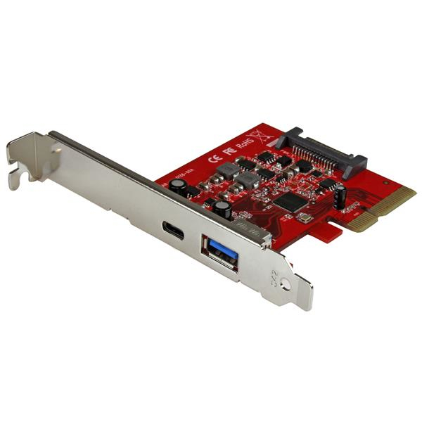 StarTech.com 2-Port USB 3.1 (10Gbps) Card - 1x USB-C, 1x USB-A - PCIe