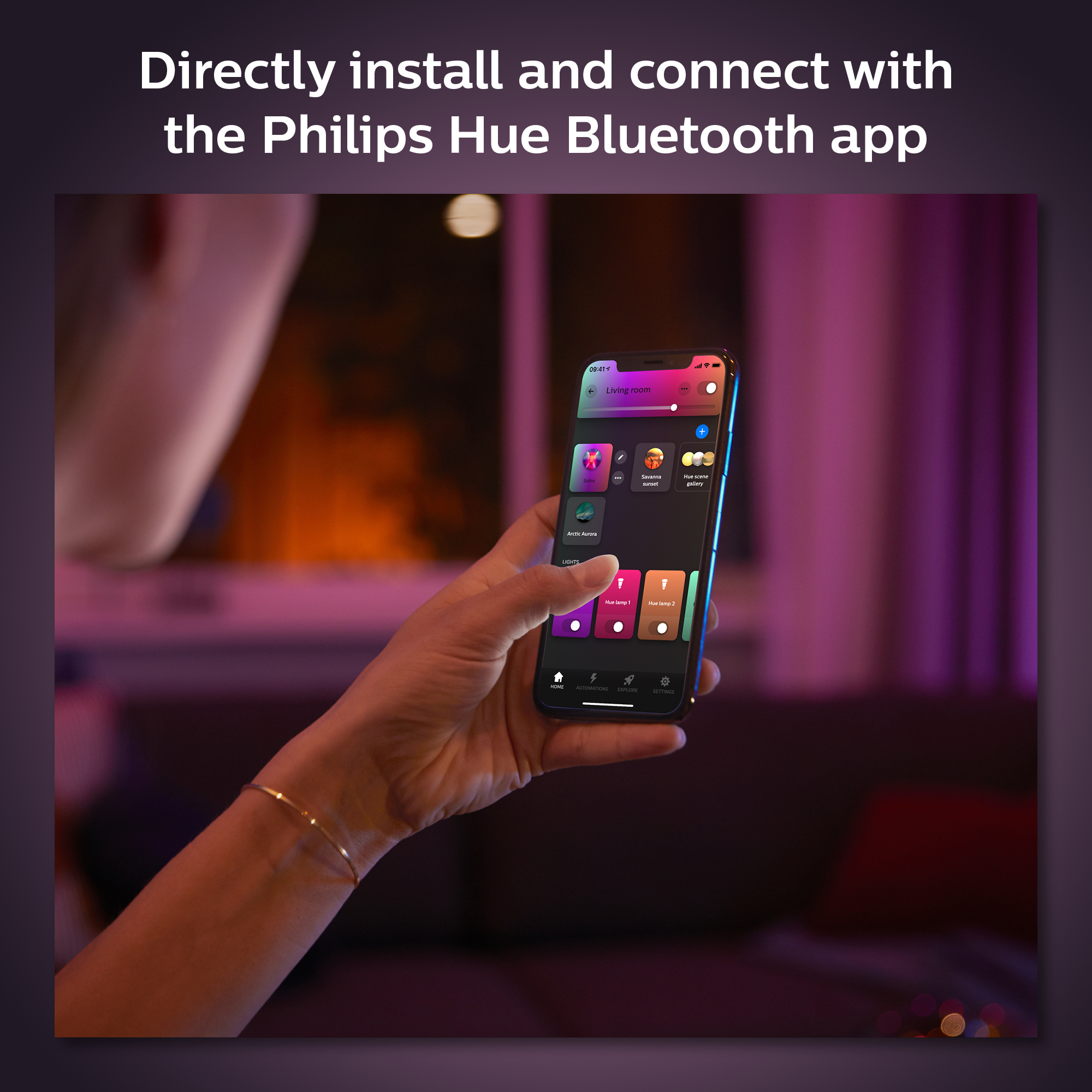 Philips by Signify Philips Hue White and colour ambience A60 – B22 smart bulb – 800 – image 8