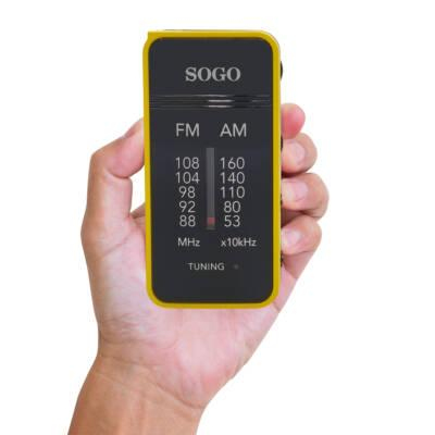Sogo RAD-SS-8870 radio Personal Analog Yellow, Black – image 3